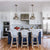 Blue and white contemporary kitchen renovation designed by Bountiful Flooring & Jamie Merida Interiors